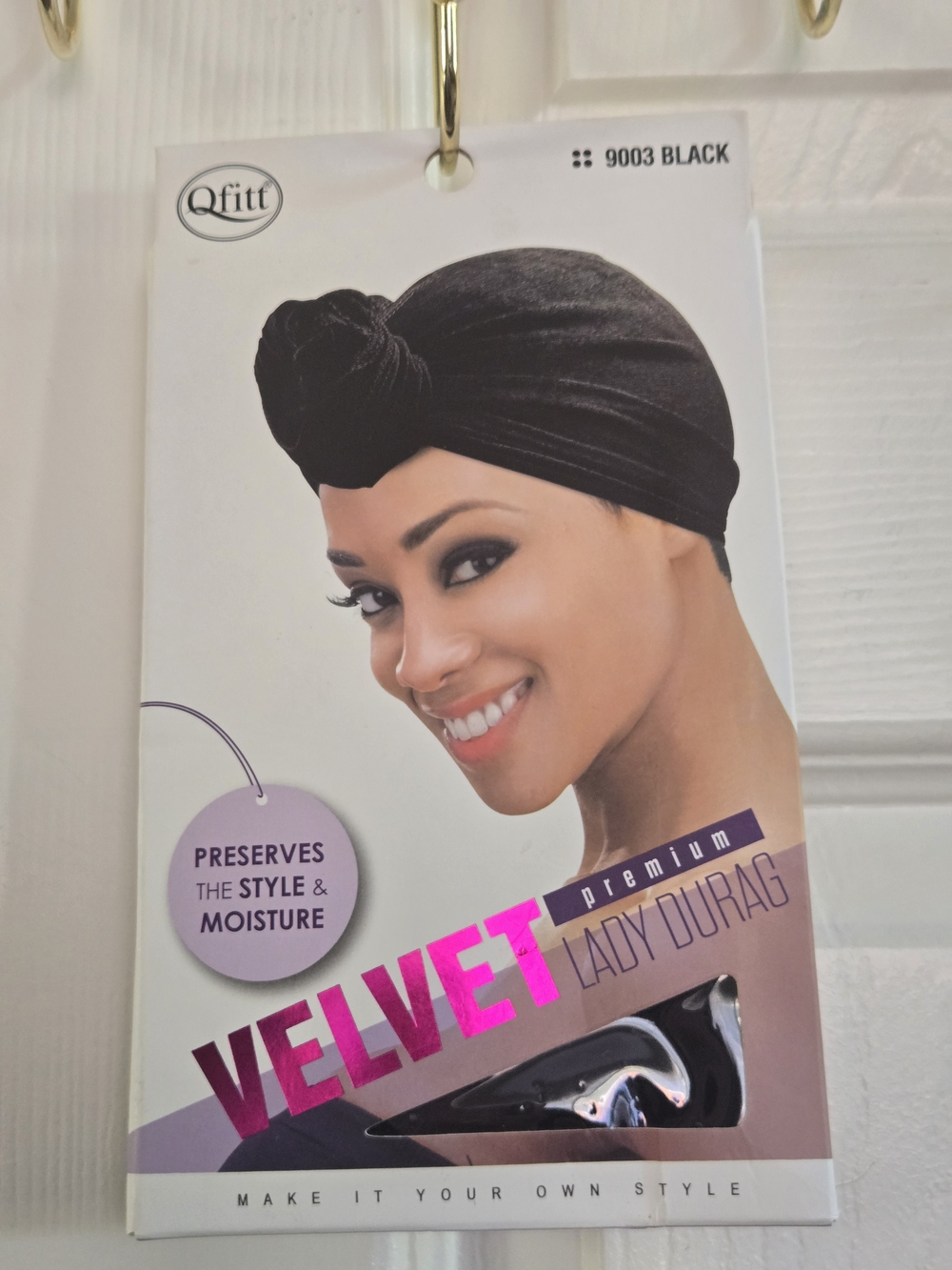 Qfitt Velvet Hairstyle Turban For Protective Style Headwrap